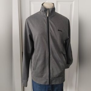 Mens Bench Gray Full Zip Jacket | Size L